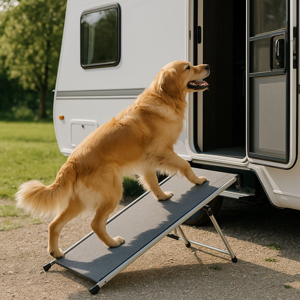 Best Portable Pet Steps and Ramps for RV Entry