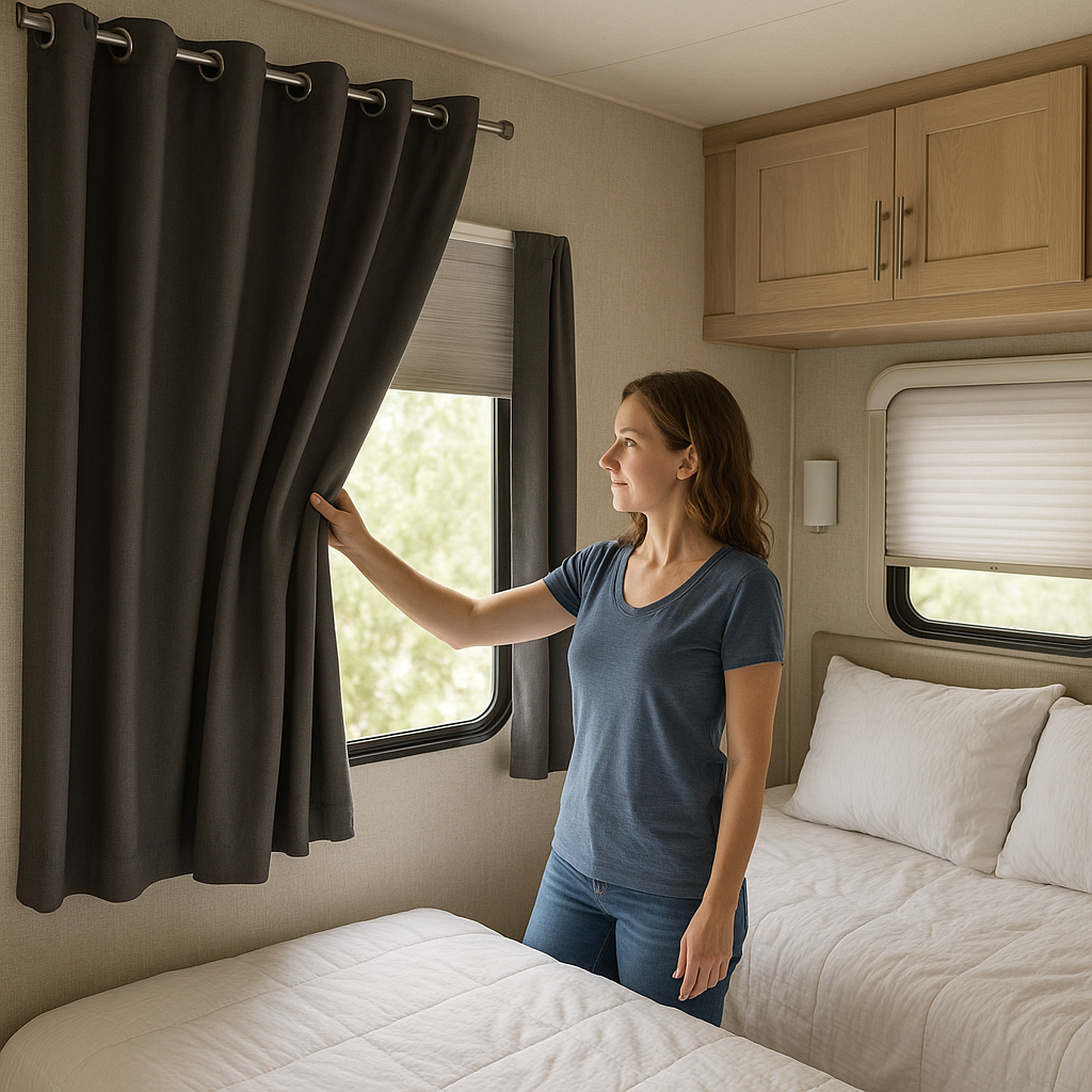 Best Blackout Curtains and Shades for RV Sleeping